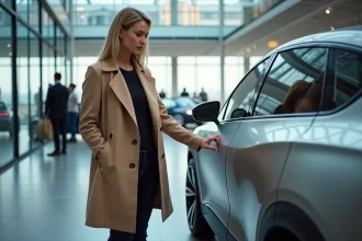 Salon de l'auto 2024 avec un espace moderne et accueillant
